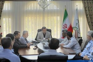 اهداء درجات جدید مأموران جدید سازمان آتشنشانی میانه