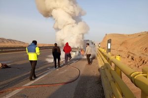 سانحه رانندگی با ۲ کشته در آزادراه تبریز – زنجان