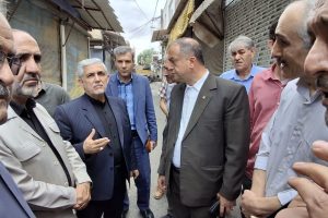 بازدید فرماندار و نماینده میانه از پروژه بهسازی کوچه نجاران