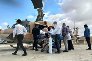 نجات جان پیرمرد ۸۱ ساله توسط اورژانس هوایی میانه