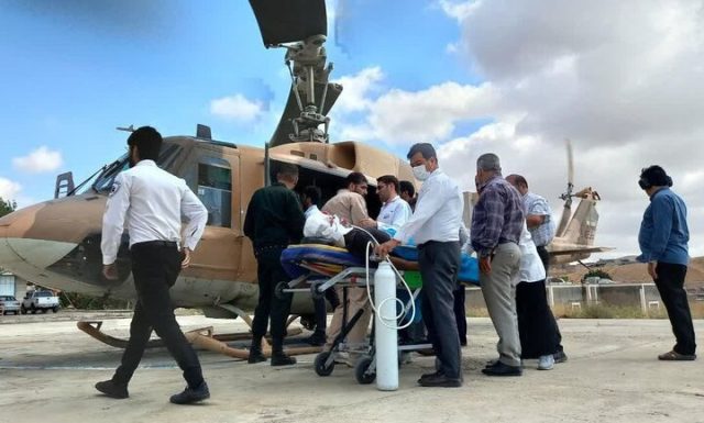 نجات جان پیرمرد ۸۱ ساله توسط اورژانس هوایی میانه