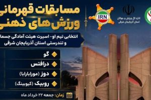 میانه قهرمان مسابقات ورزش های ذهنی آذربایجان شرقی شد