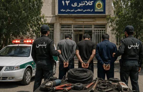 دستگیری ۳ سارق و کشف ۱۰ فقره سرقت در میانه