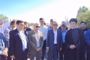 بازدید فرماندار و امام جمعه میانه از محور یونیک–گنجگاه