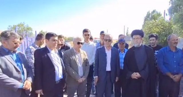 بازدید فرماندار و امام جمعه میانه از محور یونیک–گنجگاه