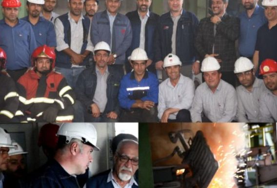 تست موفق کوره پاتیلی فولاد میانه با توان متخصصان ایرانی